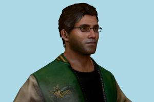 Harry Mason Silent-Hill, man, male, boy, people, human, xna, characters, rigged